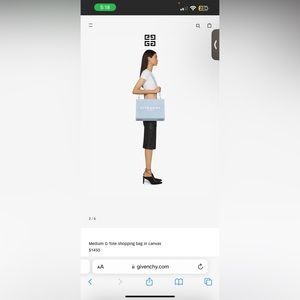 GIVENCHY Medium G-Tote shopping bag in canvas